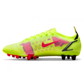 Ghete de fotbal Nike Vapor 14 Elite Ag M CZ8717-760 galben verde 1