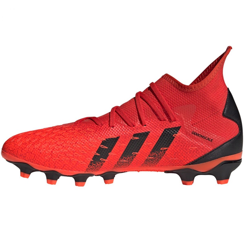 Ghete de fotbal Adidas Predator Freak.3 Mg M FY6303 multicolor portocale si rosii 1
