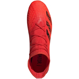 Ghete de fotbal Adidas Predator Freak.3 Mg M FY6303 multicolor portocale si rosii 2