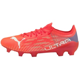 Ghete de fotbal Puma Ultra 1.3 Fg Ag M 106477 02 roșu portocale si rosii 1
