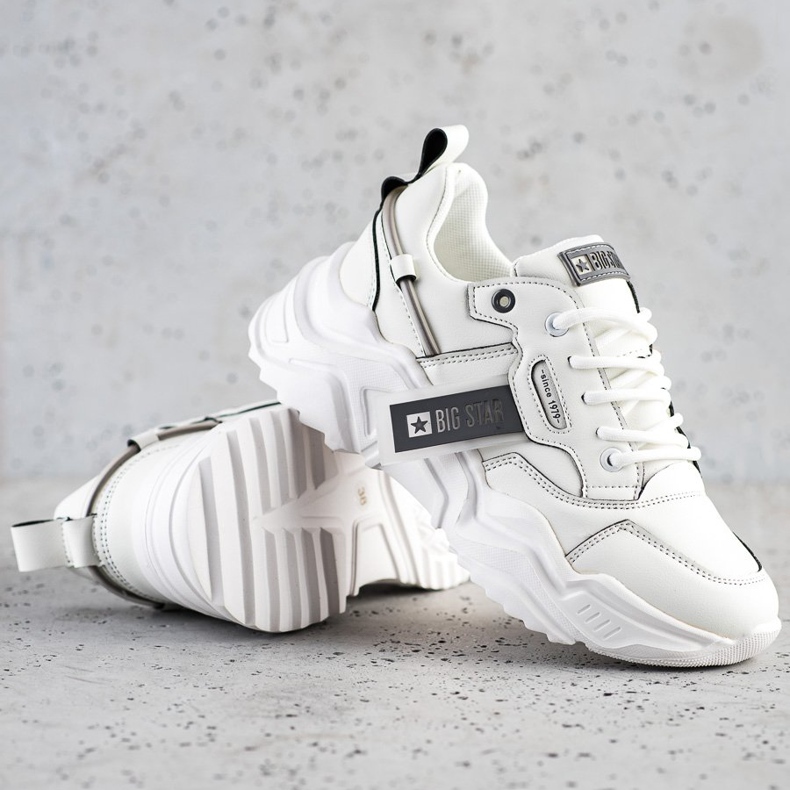 Adidași pentru femei Big Star GG274213 alb 1