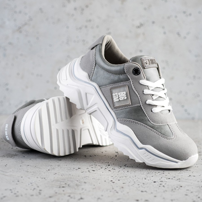 Adidași pentru femei Big Star GG274211 gri 1