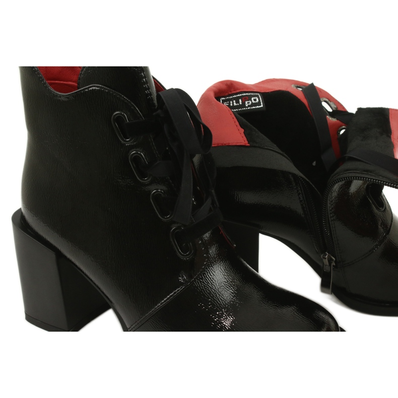 Cizme elegante pe post negru Filippo DBT3109 / 21 BK 4 Cizme elegante pe post negru Filippo DBT3109 / 21 BK 4