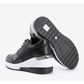 Adidași de culoare neagră cu model Dianne împletit negru 1