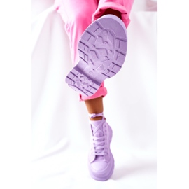 FJ1 Adidași înalți pe talpă mare Violet Trissy 5