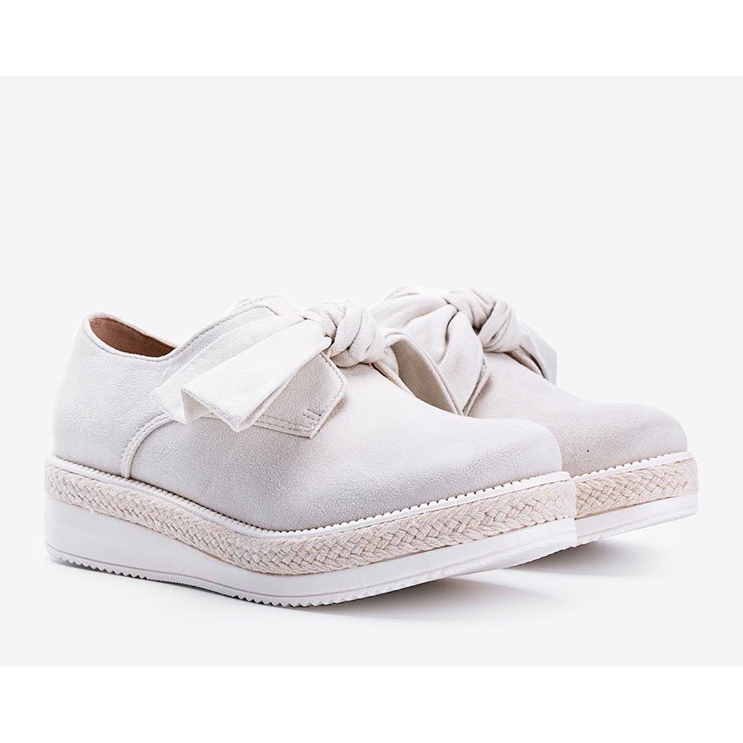 Pantofi bej cu talpă groasă Sindri 1