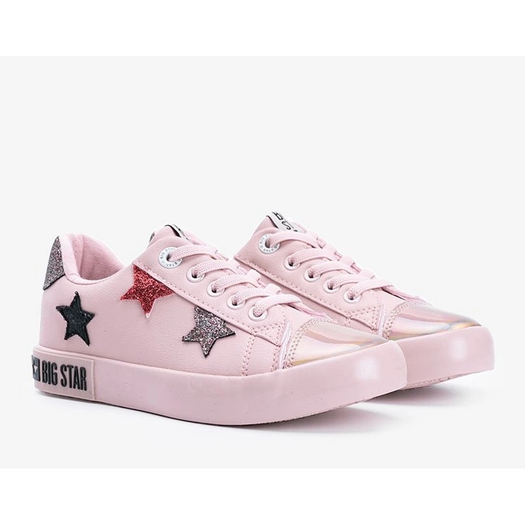 Adidași mici pentru copii Big Star Light roz 1