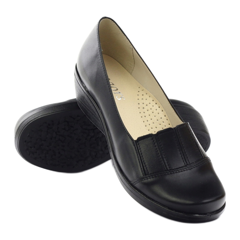 Pompă pentru femei cu pene Gregors 255 negru 3