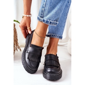 Mocasini din piele Big Star II274100 Negru 1