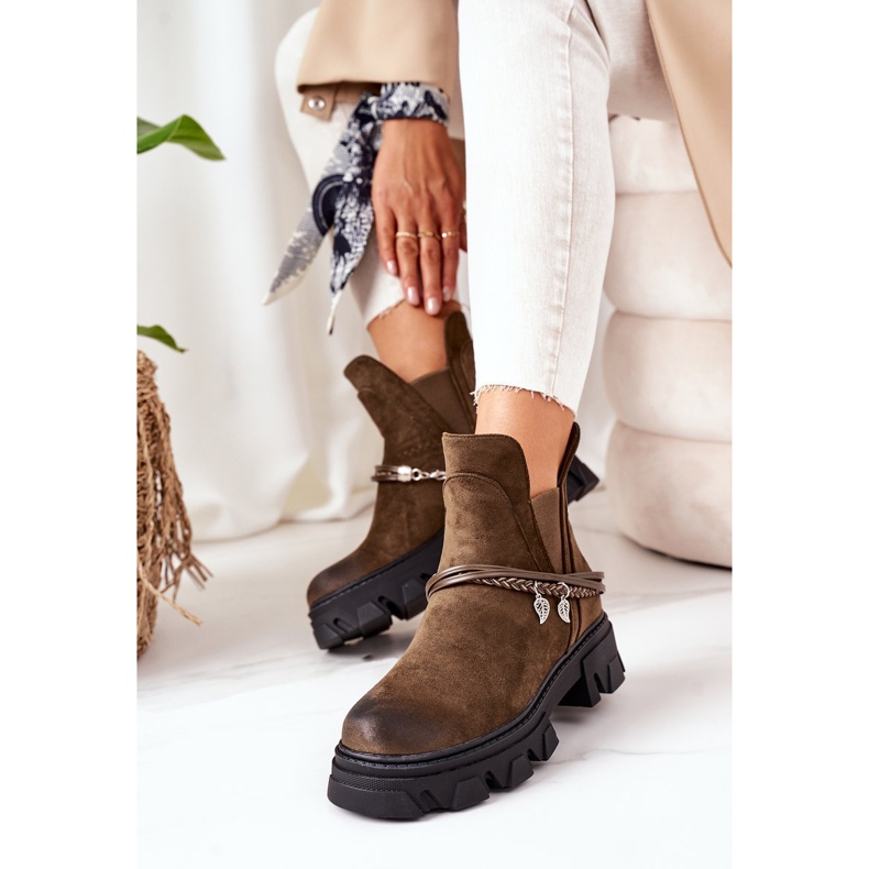 PS1 Cizme calde Cizme Jodhpur Verde închis Bună idee 2 PS1 Cizme calde Cizme Jodhpur Verde închis Bună idee 2