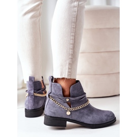 PS1 Cizme din piele de căprioară cu lanț Albastru Elvira 1 PS1 Cizme din piele de căprioară cu lanț Albastru Elvira 1