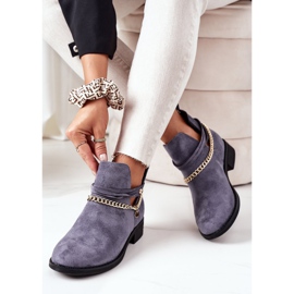 PS1 Cizme din piele de căprioară cu lanț Albastru Elvira 2 PS1 Cizme din piele de căprioară cu lanț Albastru Elvira 2