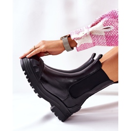 Cizme negre calde Cizme Jodhpur Time Off negru 1