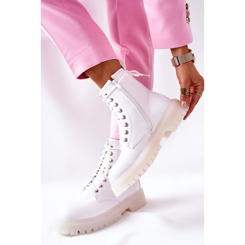 Cizme de graal albe, elegante 2