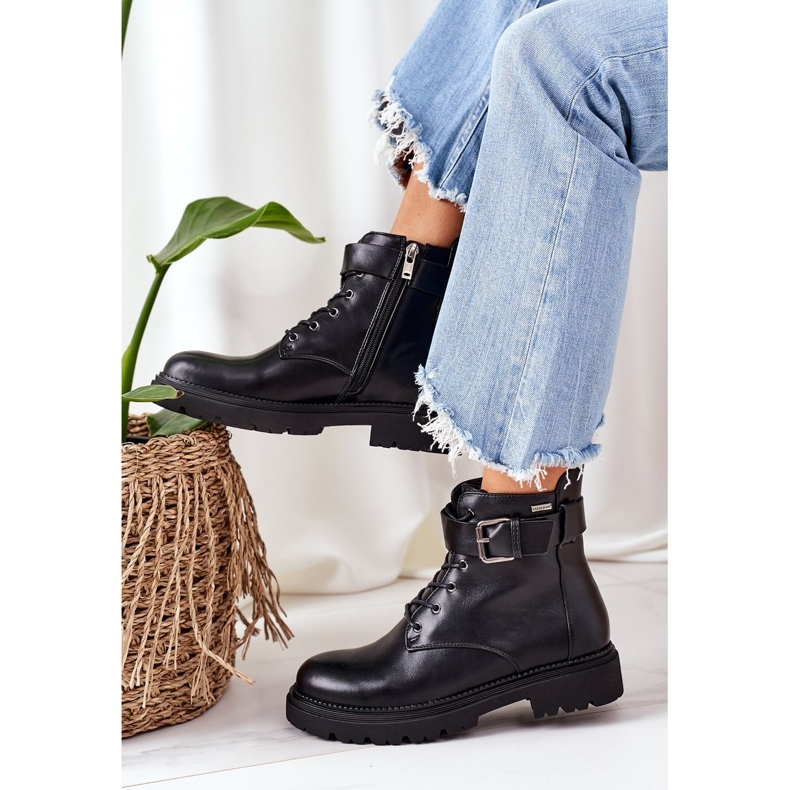 Cross Jeans Blugi Crossers pentru femei izolate pentru femei EE2R4086C Negru 2