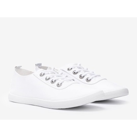 Adidași clasici albi cu zirconii cubice de la Silisov 1