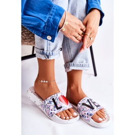 Papuci de damă Big Star Love White DD274A256 alb 1