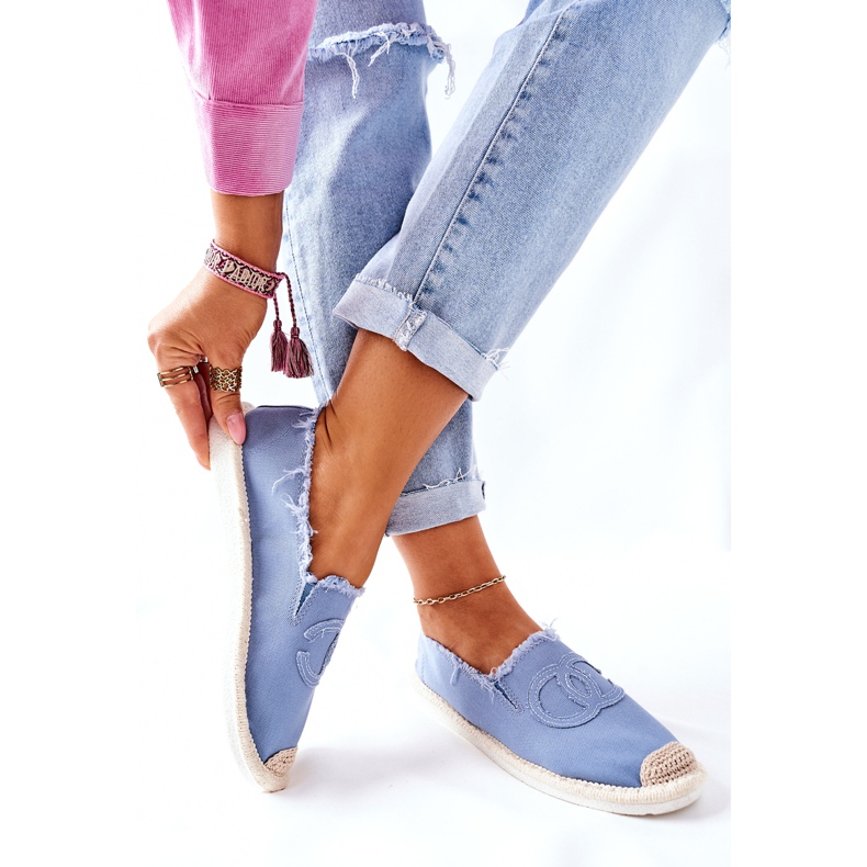 PS1 Espadrile clasice pentru femei albastru 2