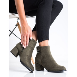 J. Star Cizme cu toc înalt verde 1