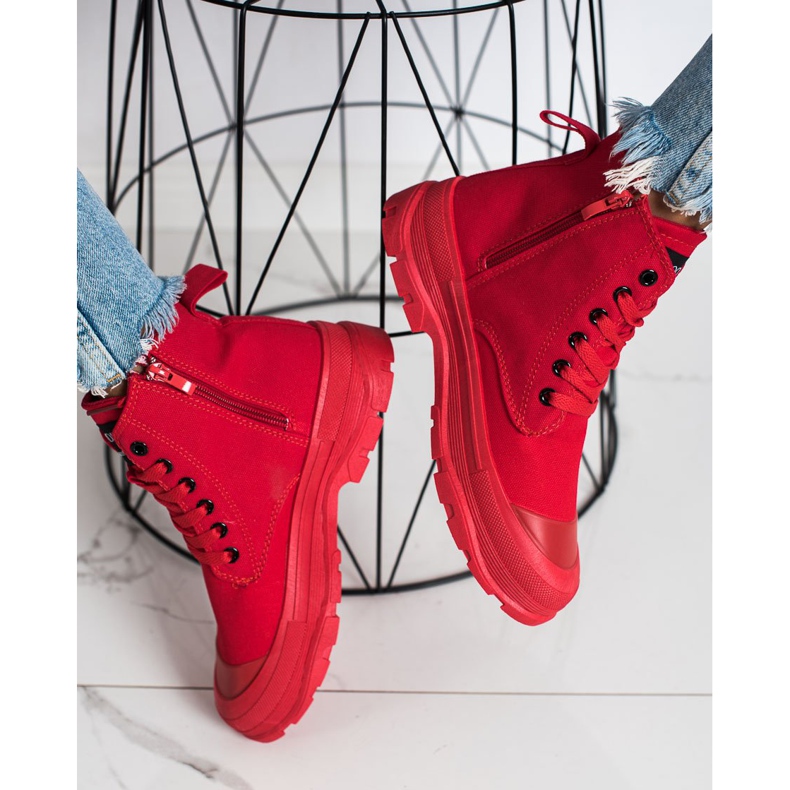 Goodin Adidași înalți originali roșu 1