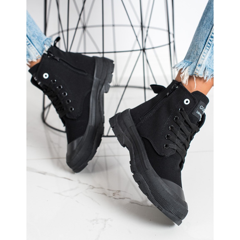 Goodin Adidași înalți originali negru 2