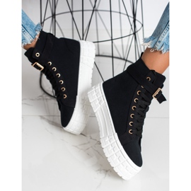 Goodin Adidași pe Paltform cu buzunar negru 2