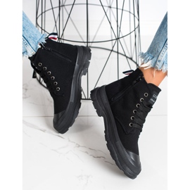 Goodin Adidași cu fermoar decorativ negru 1