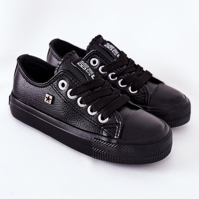 Adidași din piele pentru copii Big Star FF374304 Negru 2