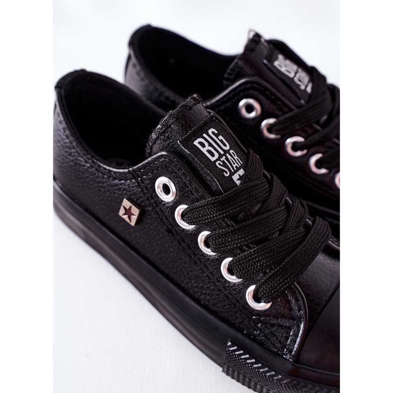 Adidași din piele pentru copii Big Star FF374304 Negru 1