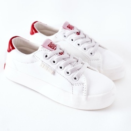 Adidași din piele pentru copii Big Star DD374134 Alb 2