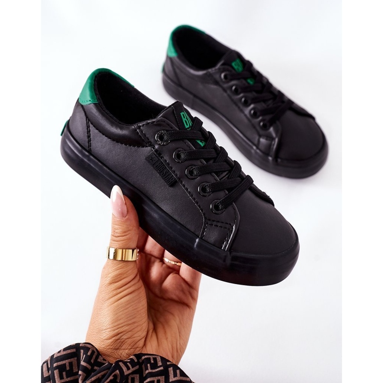 Adidași din piele pentru copii Big Star DD374147 Negru 1