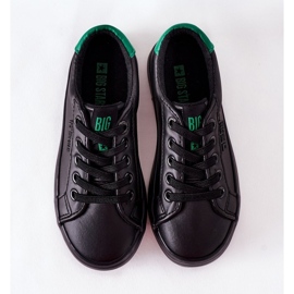 Adidași din piele pentru copii Big Star DD374147 Negru 2