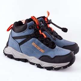 Încălțăminte de trekking pentru copii Big Star GG374048 Blue Navy albastru marin albastru 2