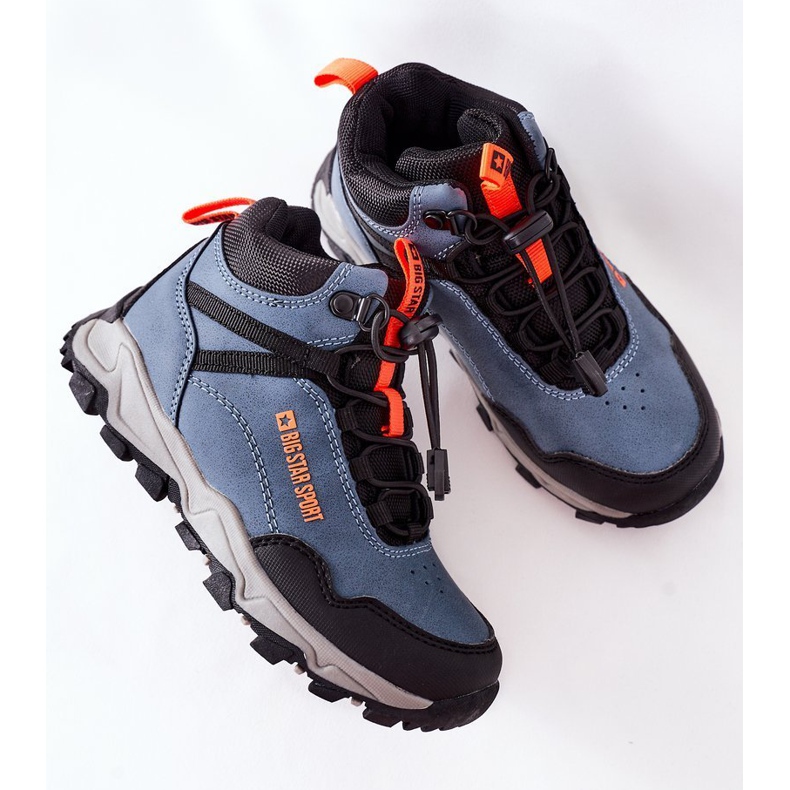 Încălțăminte de trekking pentru copii Big Star GG374048 Blue Navy albastru marin albastru 1