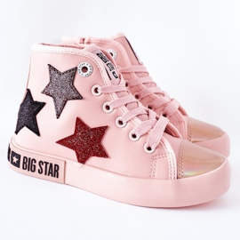 Adidași înalți pentru copii Cu fermoar Big Star II374030 Roz multicolor 1