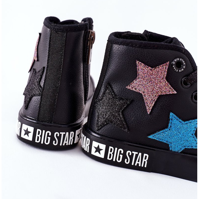 Adidași înalți pentru copii cu fermoar Big Star II374028 Negru multicolor 1