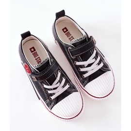 Adidași din piele pentru copii Big Star II374042 Negru 1