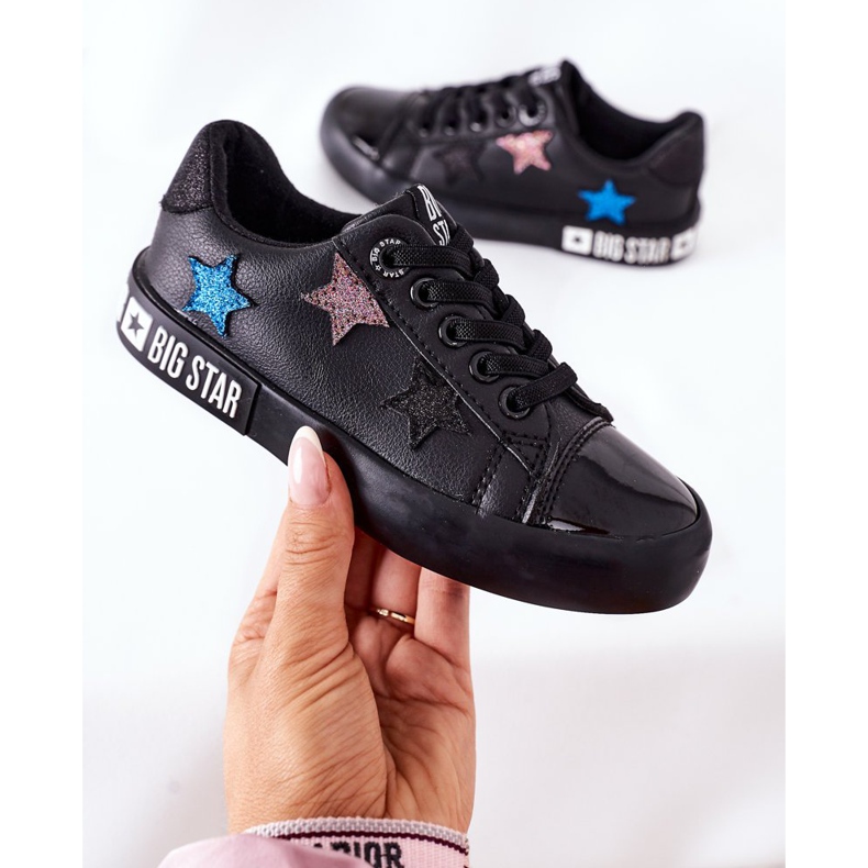 Adidași din piele pentru copii Big Star II374031 Negru 1