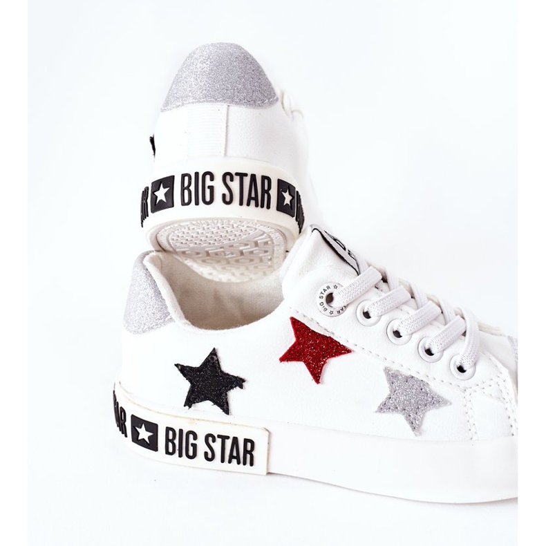 Adidași din piele pentru copii Big Star II374032 Alb 1