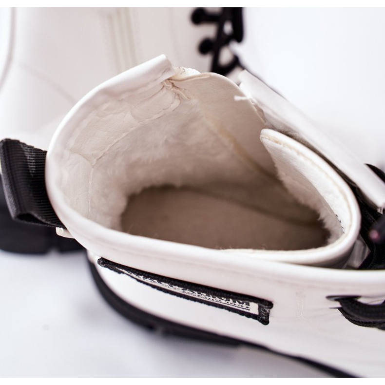 S.Barski Cizme izolate albe pentru copii Fincastle 1