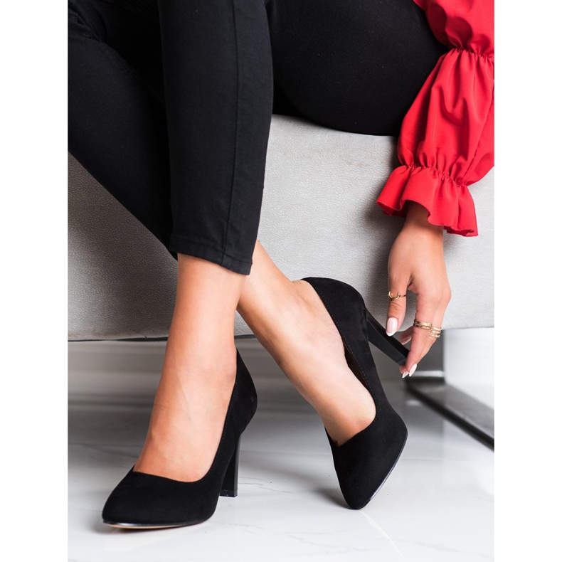 Sabatina Pompe clasice cu toc înalt negru 1