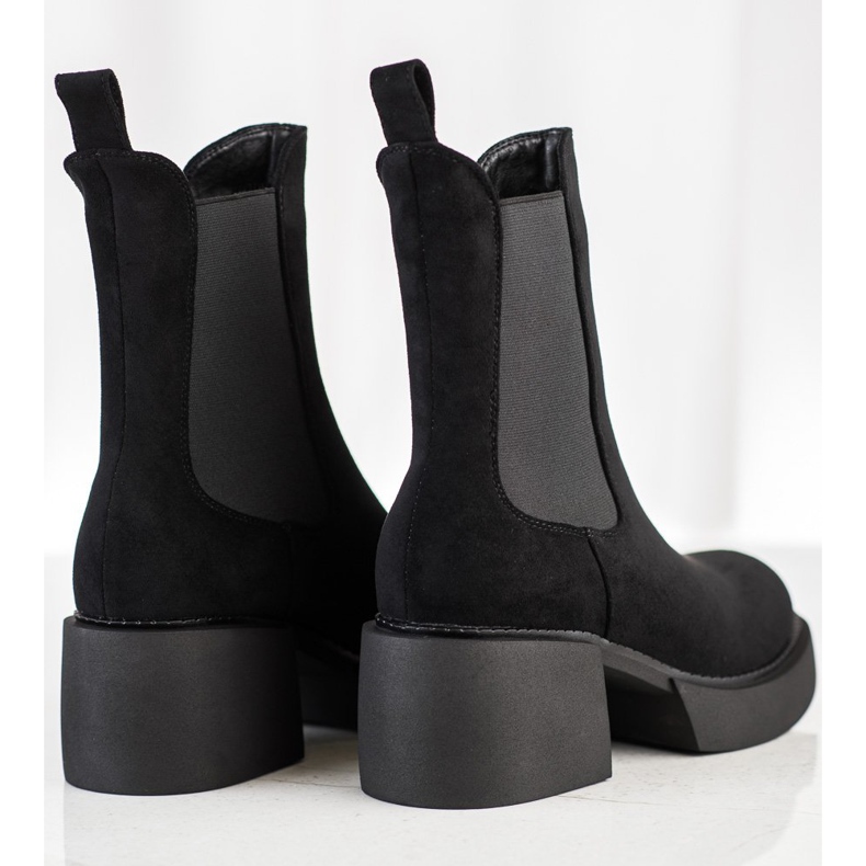 Filippo Cizme înalte Chelsea pe platformă negru 1