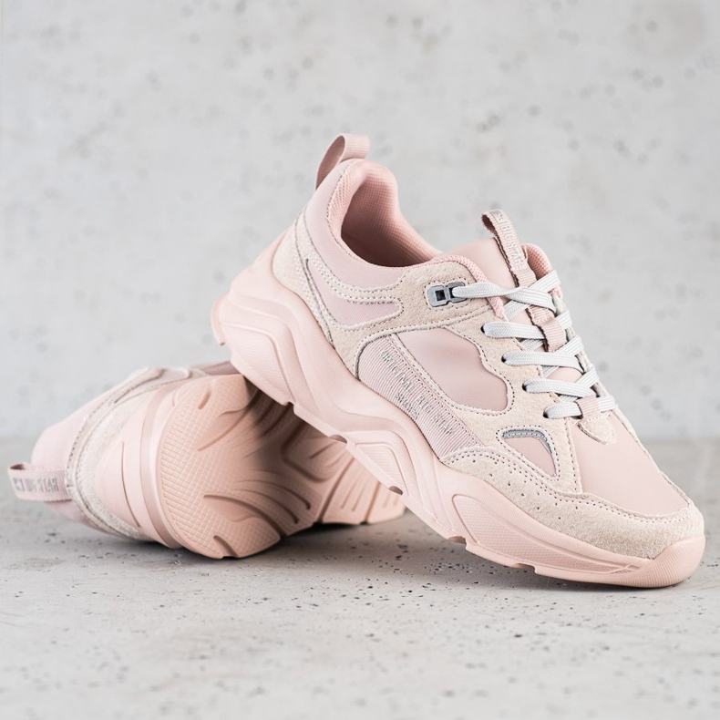 Adidași pentru femei Big Star GG274655 roz 1