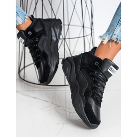 Adidași pentru femei Big Star GG274644 negru 2