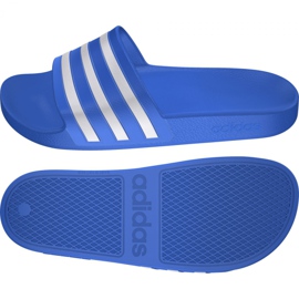 Papuci Adidas Adilette Aqua F35541 alb albastru 7