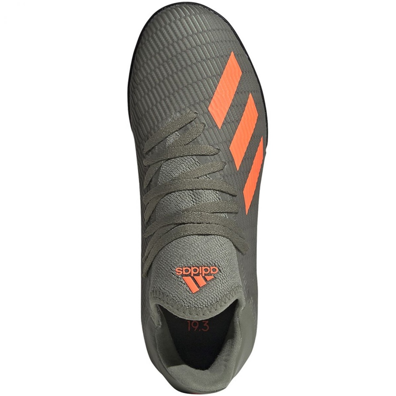 Ghete de fotbal Adidas X 19.3 Tf Jr EF8375 kaki 1