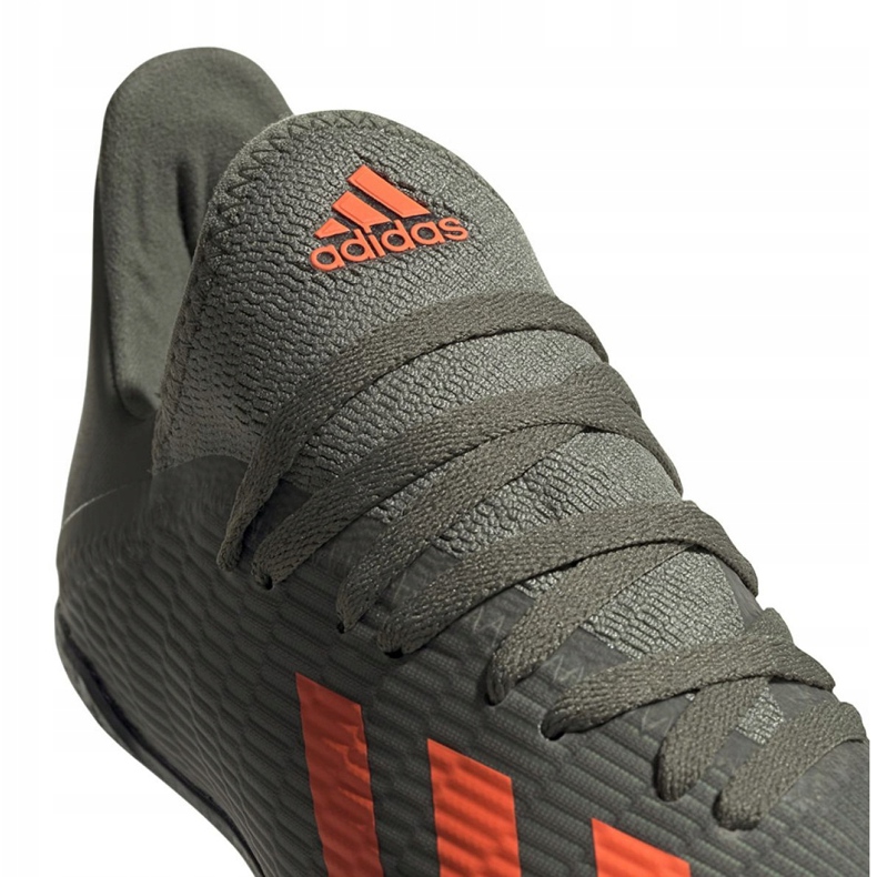 Ghete de fotbal Adidas X 19.3 Tf Jr EF8375 kaki 3