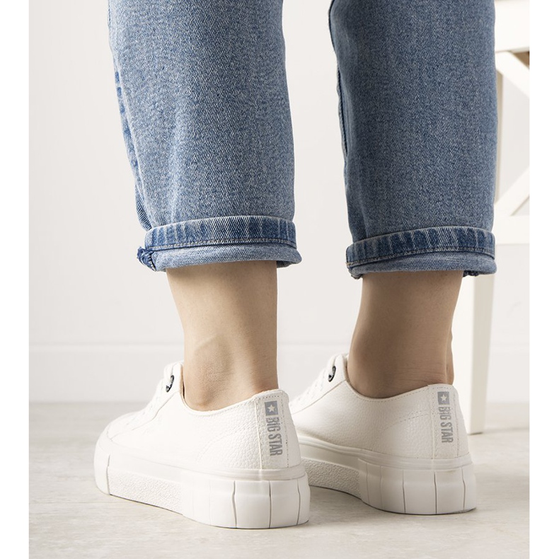 Adidași Gooby de damă White Big Star alb 2