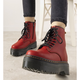 Cizme de damă roșii Madeline roșu 2