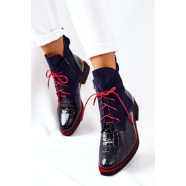 Alberto Violli Ghete din piele model Aligator albastru maro Bruselle roșu albastru marin 2